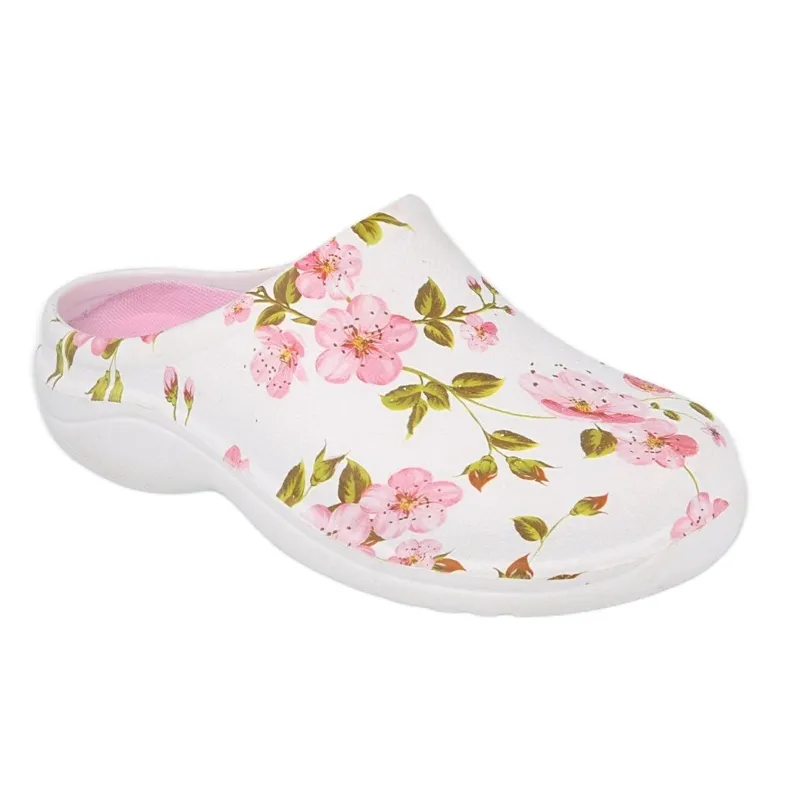 BEFADO DAMESSCHOENEN  BLOEM 1 WIT / ROZE 154D101