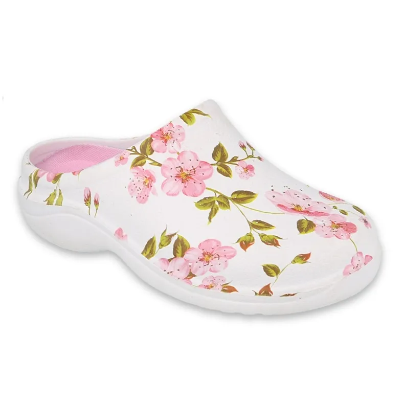 BEFADO DAMESSCHOENEN  BLOEM 1 WIT / ROZE 154D101